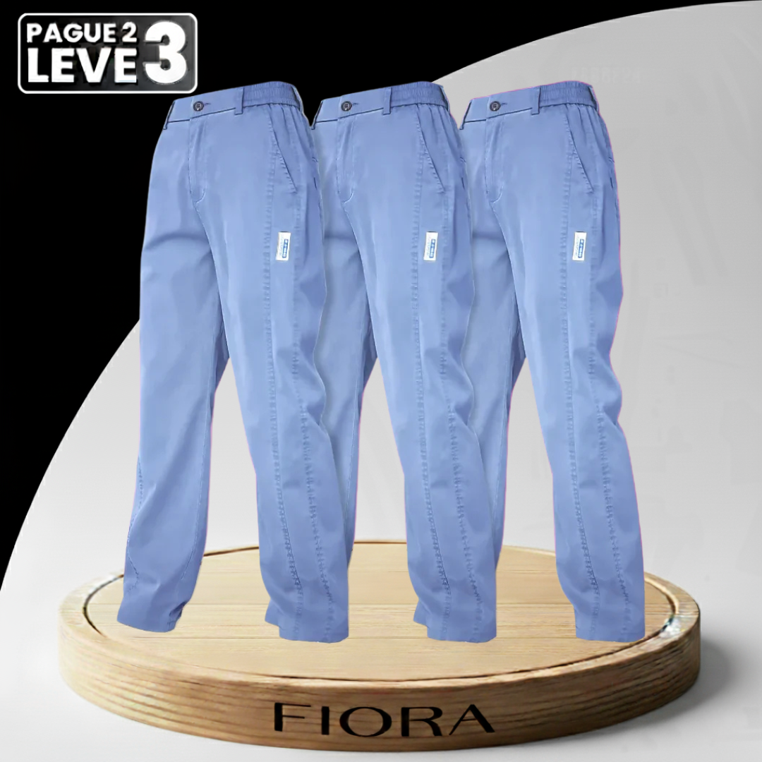 Pack 3 Pantalones Aurora Seda Fría — Azul/Azul/Azul — Modazzy