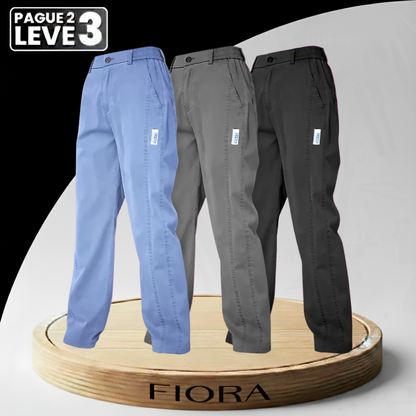 Pack 3 Pantalones Aurora Seda Fría — Azul/Gris/Negro — Modazzy