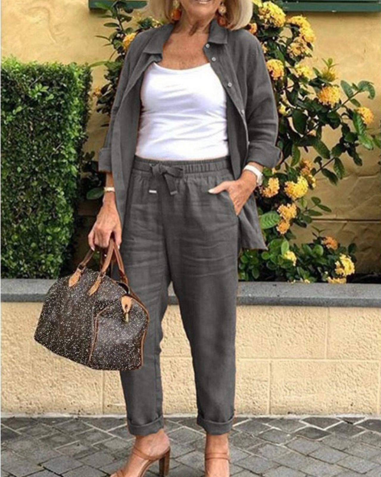 Conjunto con Botón Isabele