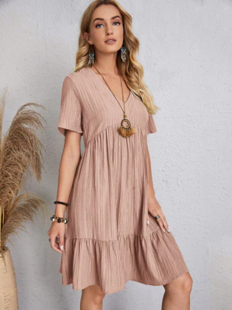 Vestido Corto Clásico Berenice — Exclusivo — Imagen 6 — Modazzy México