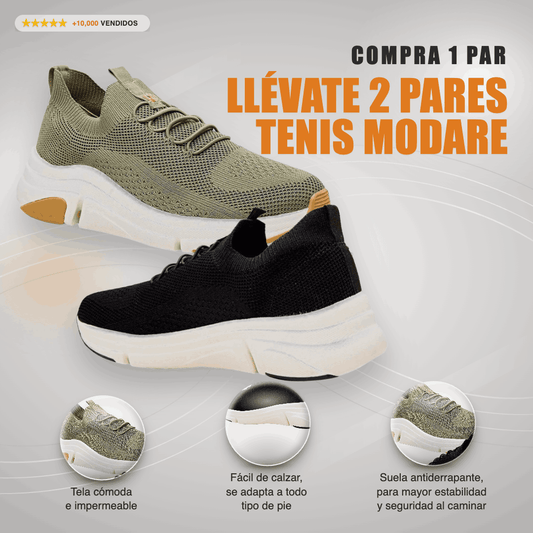 Tenis Ortopédicos Mujer Cómodos Modare (Pack 2)