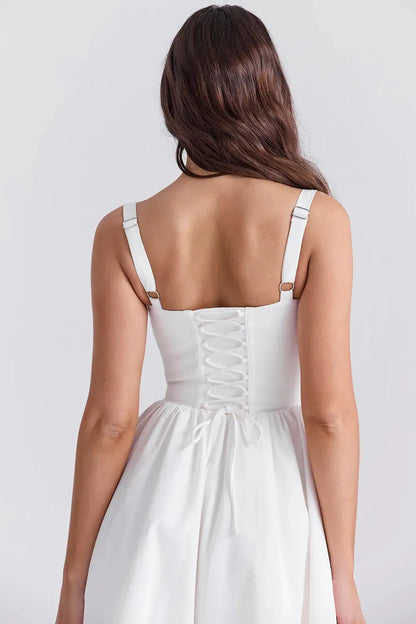 Vestido Midi Moldeador Blanco