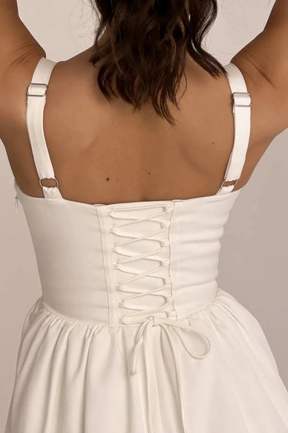 Vestido Midi Moldeador Blanco