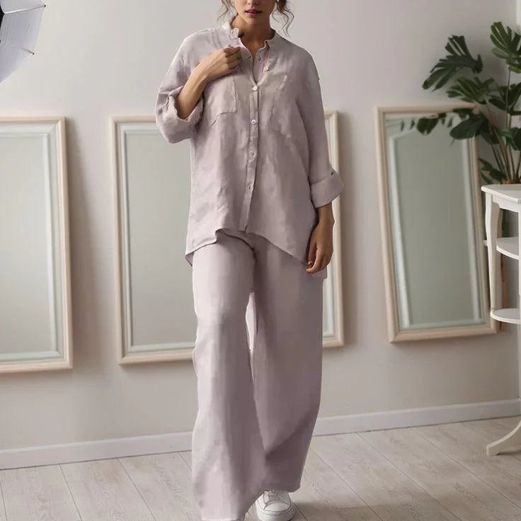 Conjunto Chinaglia™ Camisa y Pantalón Lino — Imagen 5 — Modazzy México