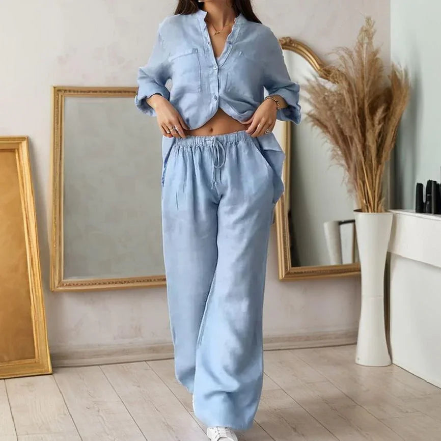 Conjunto Chinaglia™ Camisa y Pantalón Lino — Imagen 6 — Modazzy México
