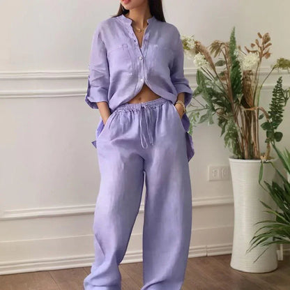 Conjunto Chinaglia™ Camisa y Pantalón Lino — Imagen 9 — Modazzy México