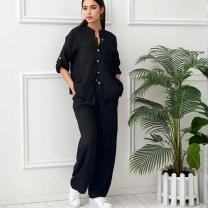 Conjunto Chinaglia™ Camisa y Pantalón Lino — Imagen 2 — Modazzy México