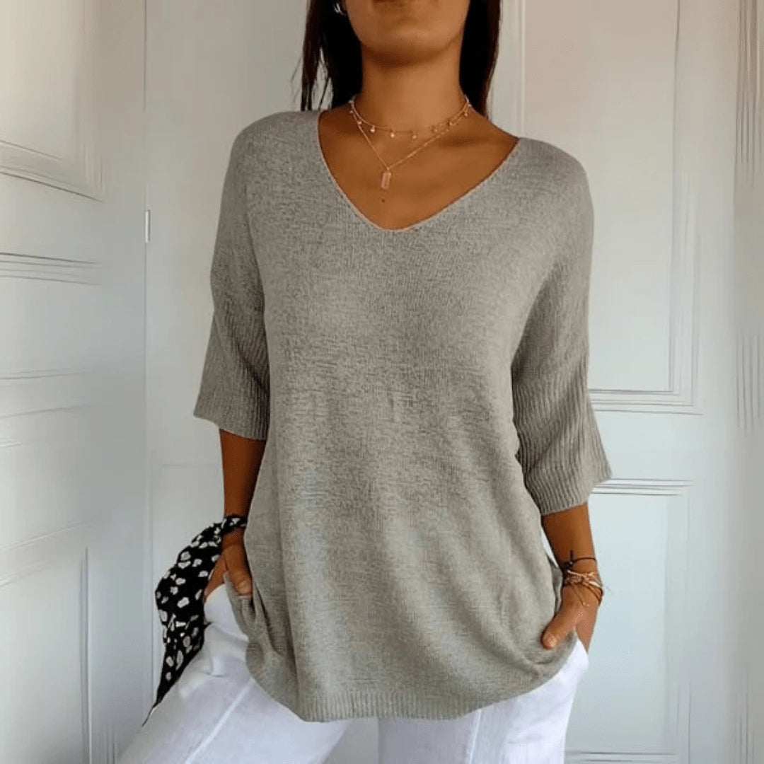 Anna | Blusa de punto con escote en V